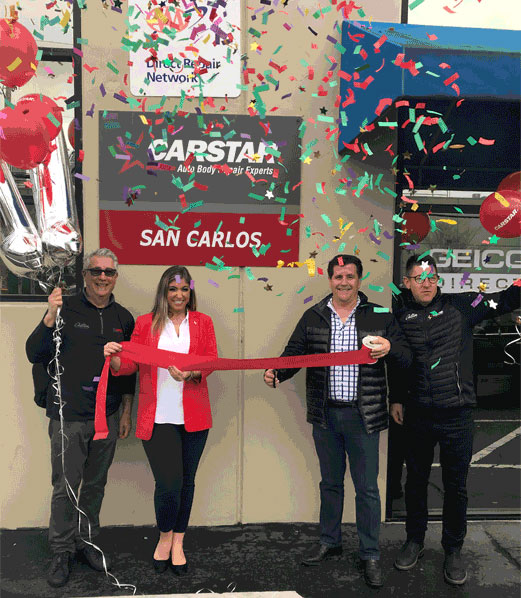 Celebrating a grand opening in San Carlos